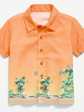 Toddler Boys Printed Short-Sleeve Shirt Size 5T NWT by Old Navy